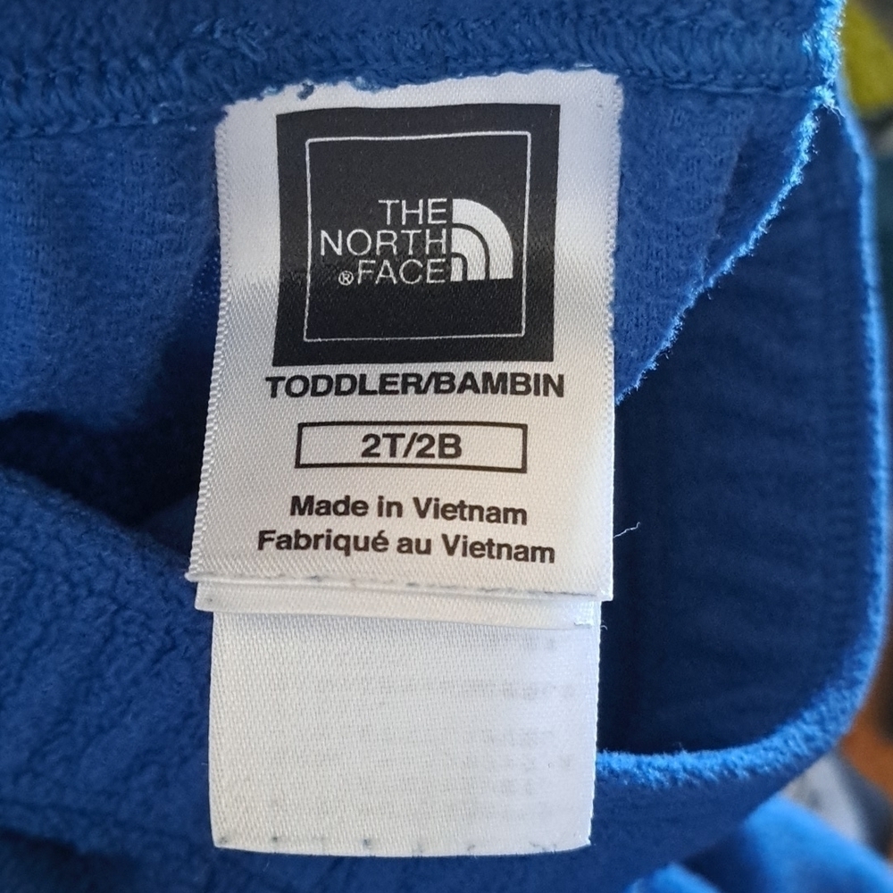 North Face girls size 2T fleece pants dark teal 2T - Picture 3 of 4